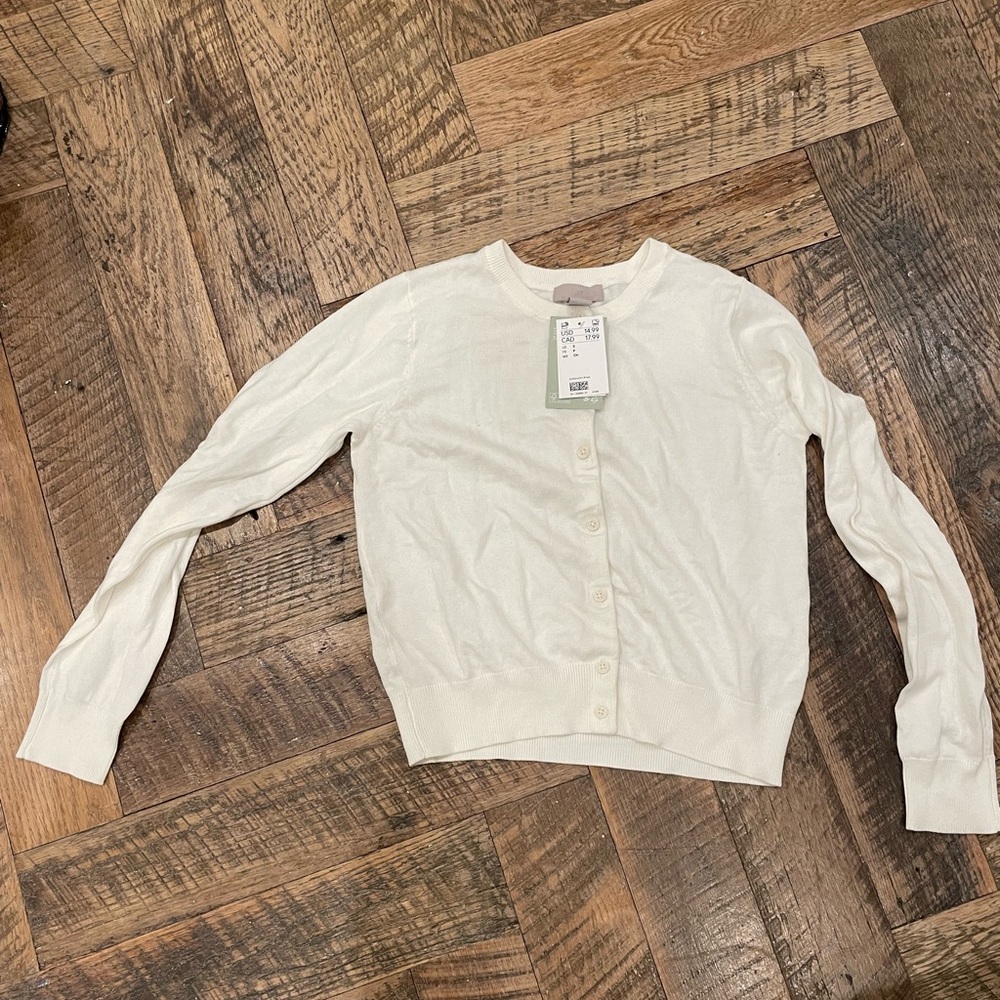 White H&M Cardigan NWT